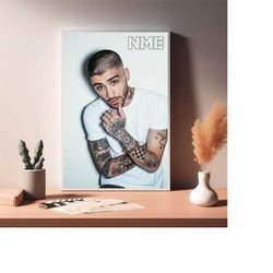 zayn malik young handsome uk singer star poster,