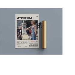 uptown girls retro movie poster print | minimalist