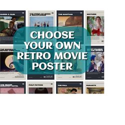 choose your own custom retro movie poster print