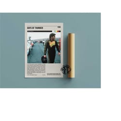 days of thunder retro vintage poster | days