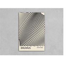 unframed bauhaus poster, bauhaus print, bauhaus poster, abstract