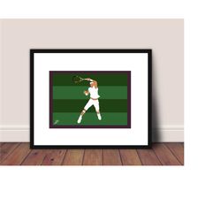 rafa nadal wimbledon poster print. a4/a3, rafa, rafa