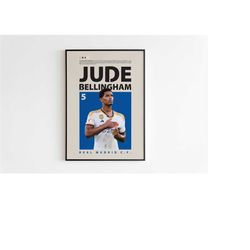 jude bellingham poster , real madrid poster, football
