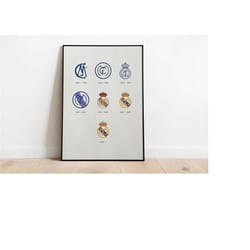 real madrid poster, real madrid logo poster ,