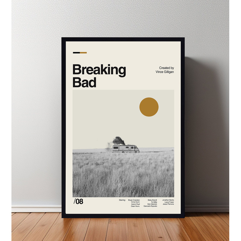 Breaking Bad Movie Poster, Breaking Bad Print, Modern Movie Poster, Wall Decor, Vintage Retro Print, Custom Poster, Home Decor, Wall Art.jpg