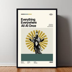 everything everywhere all at once poster, everything everywhere all at once print, custom poster, vintage inspired poste