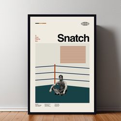 snatch movie poster, snatch print, high quality, wall art, home decor, wall decor, movie print, home art, high quality