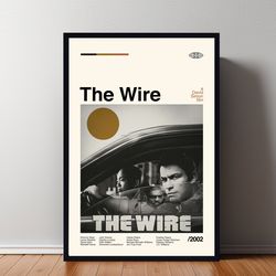the wire poster, the wire print, retro movie poster, room decor, custom poster, wall art print, home decor, minimalist w