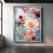 Purple flower canvas decor, pink flowers canvas, flowers wall art, colorful flowers poster.jpg