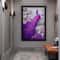 Purple peacock canvas, peacock canvas print, framed bird painting, purple peacock canvas art, peacock home decor.jpg