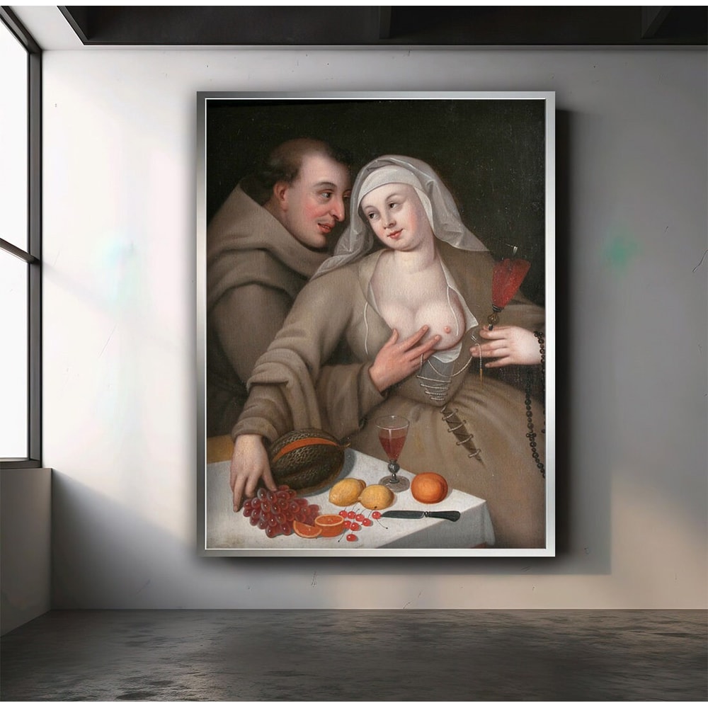 Renaissance canvas art, renaissance wall art, erotic wall poster, sexy couple wall decor.jpg