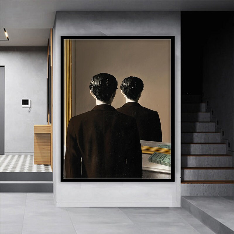 Rene Magritte Canvas Wall Art Poster, Wall Decor Print, Rene Magritte Canvas, Rene Magritte Exhibition Print.jpg