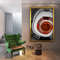 Spiral staircases surreal canvas painting, stairs abstract canvas print, staircase painting, red stairs wall decor 1.jpg