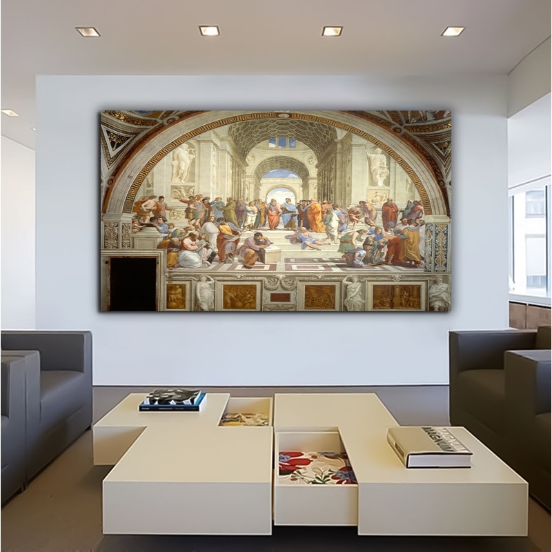 The School of Athens, Raffaello Sanzio da Urbino, Raphael Painting, Raffaello Sanzio, Plato Painting, Aristotle Painting, Socrates print.jpg