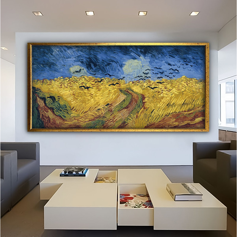 Wheatfield With Crows by Vincent Van Gogh Canvas Print, Vincent van Gogh Wheatfield with Crows Canvas, Wheatfield with Crows.jpg