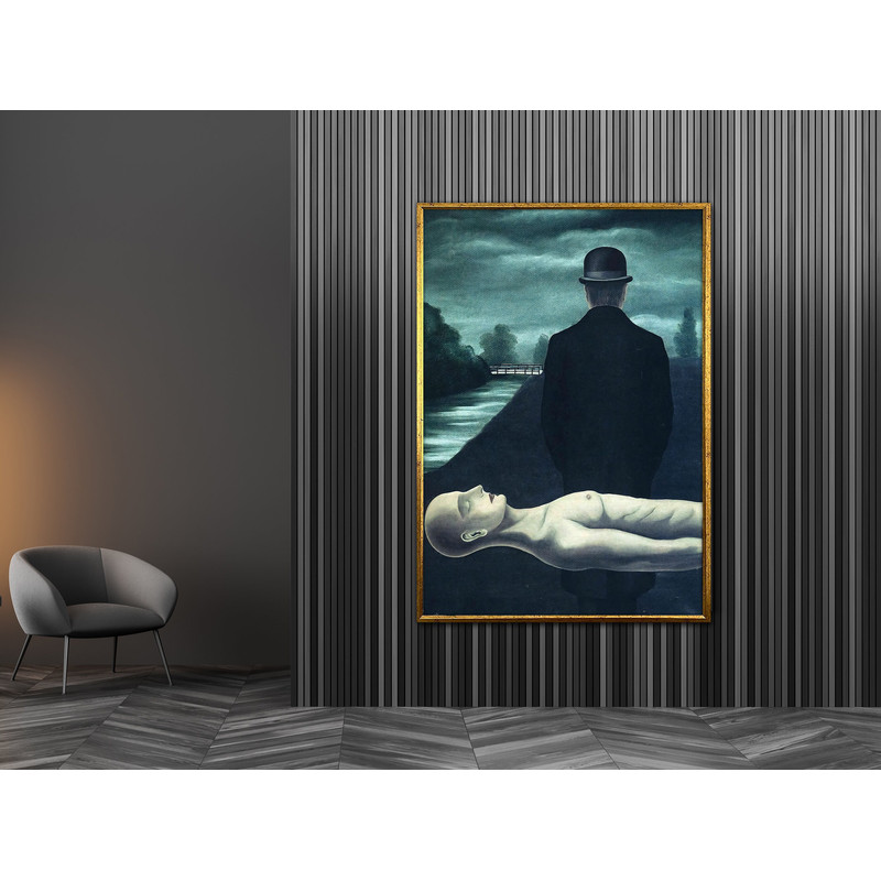 The musings of the solitary walker-René Magritte,Surrealism art,wall decor,fine art print,home decor,Abstract art.jpg