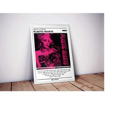 miley cyrus poster | plastic hearts poster |