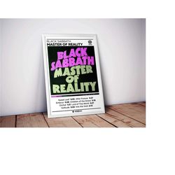 black sabbath poster | master of reality poster