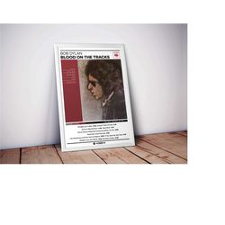 bob dylan poster | blood on the tracks