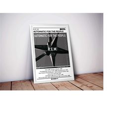 r.e.m poster | automatic for the people poster