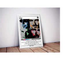 u2 poster | pop poster | 4 colors