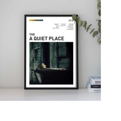 a quiet place custom poster, terror film posters,