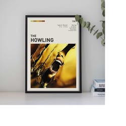the howling custom poster, classic film posters, vintage