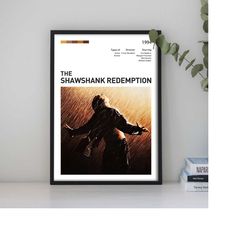 the shawshank redemption custom poster, classics film posters,