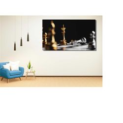 abstract chess poster print wall art,chess print art