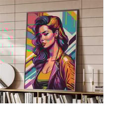graffiti woman street art poster | home decor