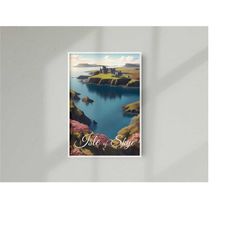 isle of skye travel print, isle of skye