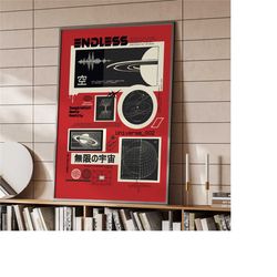 endless universe geometric poster | home decor |