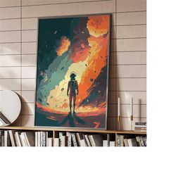 astronaut in surreal space poster | home decor