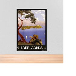 italy vintage travel poster, vintage travel print of