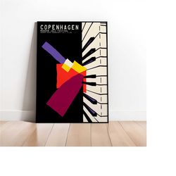 copenhagen jazz festival poster - grand piano wall