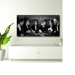 james bond, james bond poker game poster, james