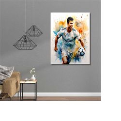 cristiano ronaldo canvas art, cristiano ronaldo poster, football