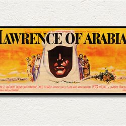 lawrence of arabia wooden poster gift, horizontal cinema special edition, unique gift for movie lovers, handmade cinema