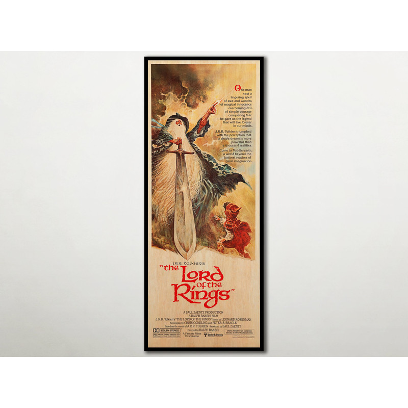 Lord of the Rings WOOD POSTER, Exceptional Lord of the Rings fan gift, Unique handmade fanart cinema Lord of the rings print, Stunning gift.jpg