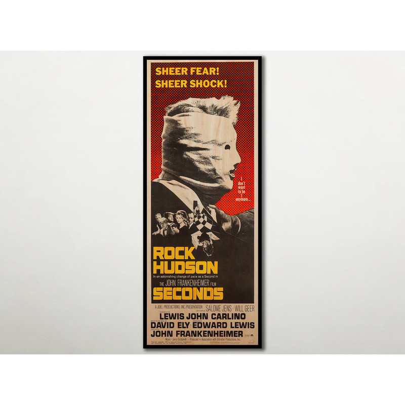 Seconds WOODEN POSTER, Horror movie posters and prints, Extra large cool unique gifts for horror movie lovers. Large canvas art.jpg