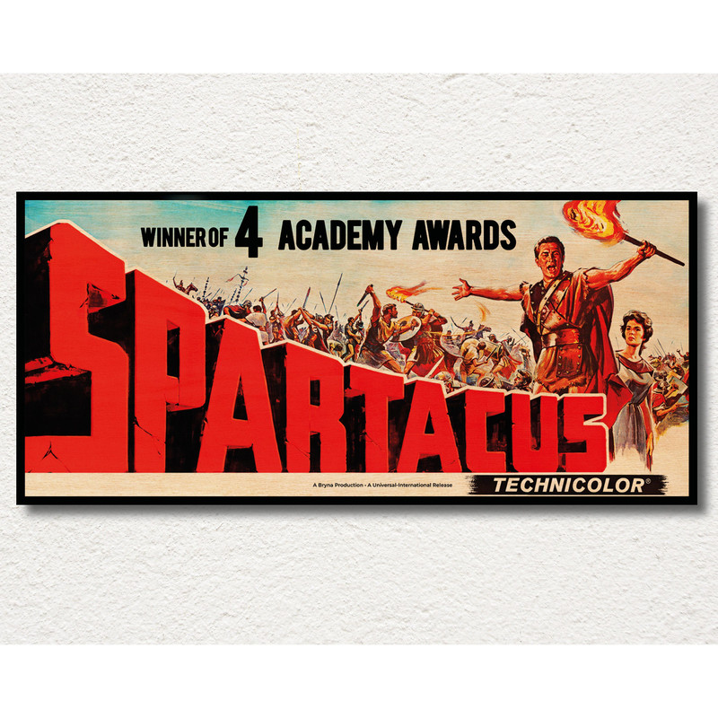 Spartacus WOODEN wall art poster, Handmade special edition movie poster, Unique gift for Kirk Douglas fans, Unique posters and print gifts.jpg
