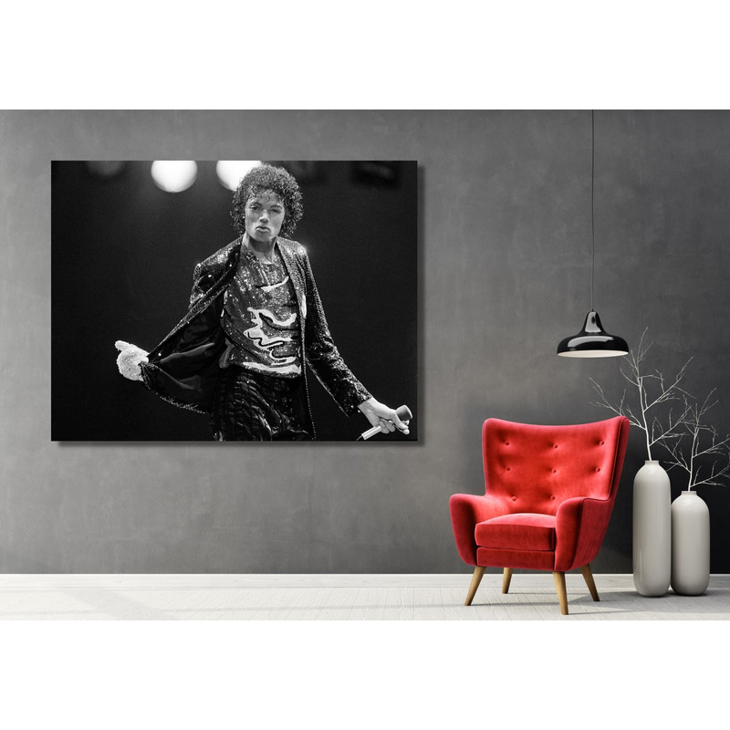Michael Jackson Canvas Wall Art,Michael Jackson Poster Print Art Decoration Music and Dance Room Wall Art Pop Culture Music Wall Decor.jpg