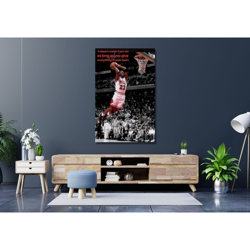 Michael Jordan Poster,Michael Jordan Quote Canvas Wall Art,Michael Jordan Print,Michael Jordan Dunk,Motivational Wall Art,Ready to Hang.jpg