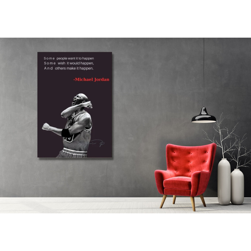 Michael Jordan Poster,Michael Jordan Quote Canvas Wall Art,Michael Jordan Print,Motivational Poster,Motivational Wall Art,Ready to Hang 1.jpg