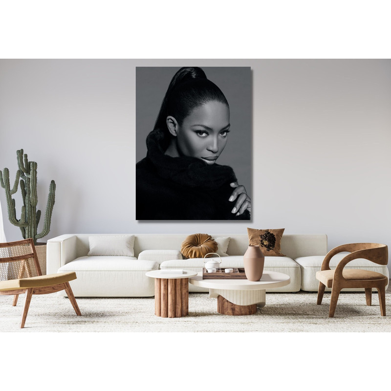 Naomi Campbell Canvas Wall Art Poster Print High-Profile Supermodel Fashion Icons Fashion Wall Art Oversize Wall Art Ready to Hang.jpg