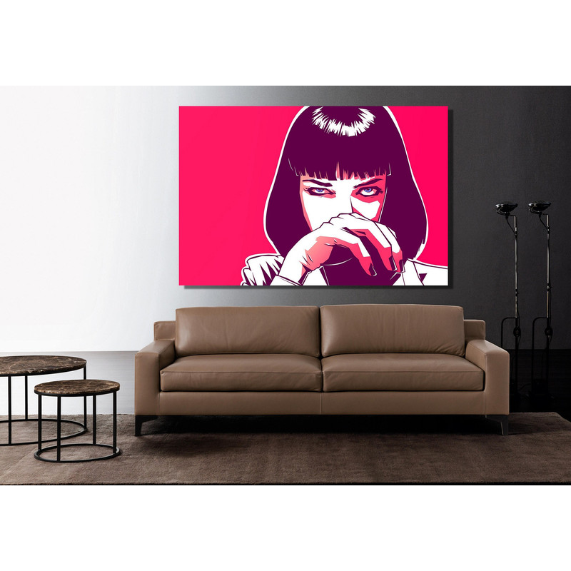 Pulp Fiction Canvas Wall Art ,Mia Wallece Contest Wall Art - Pulp Fiction Poster - Motivational Hype Hustle Entrepreneur Gift ,Ready To Hang.jpg