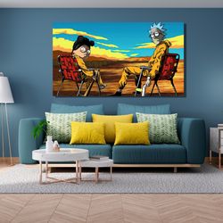 rick morty canvas wall art,rick and morty poster,wall art,wall decor,canvas print,home decor,tv series poster for gift,
