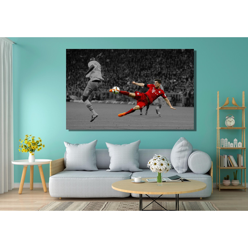 Robert Lewandowski Canvas Wall Art,Lewandowski Poster,Bayern Munchen Poster,Lewandowski Print,Gift for Men,Football Fan Art , Ready to Hang.jpg