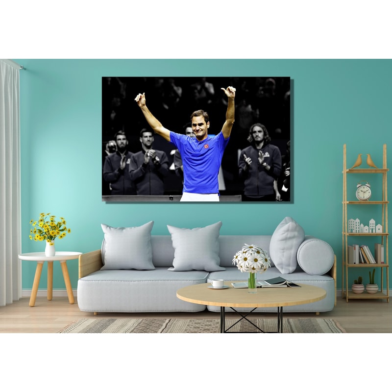 Roger Federer Canvas Wall Art,Roger Federer Poster,Motivational Wall Art,Sport Wall Art,Man Cave Decoration,Tennis Wall Art,Tennis Fan Gift.jpg