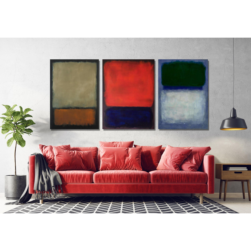 Set of 3 Mark Rothko Canvas Wall Art Rothko Poster Modern Wall Art Rothko Wall Art Mark Rothko Print Mark Rothko Painting Rothko Museum.jpg